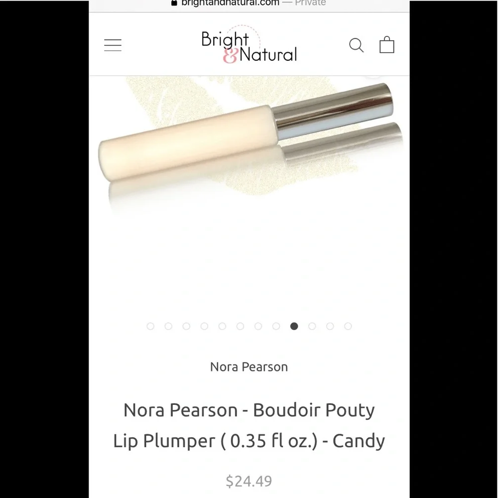 Nora Pearson boudoir‎ pouty lip plumper in crystal